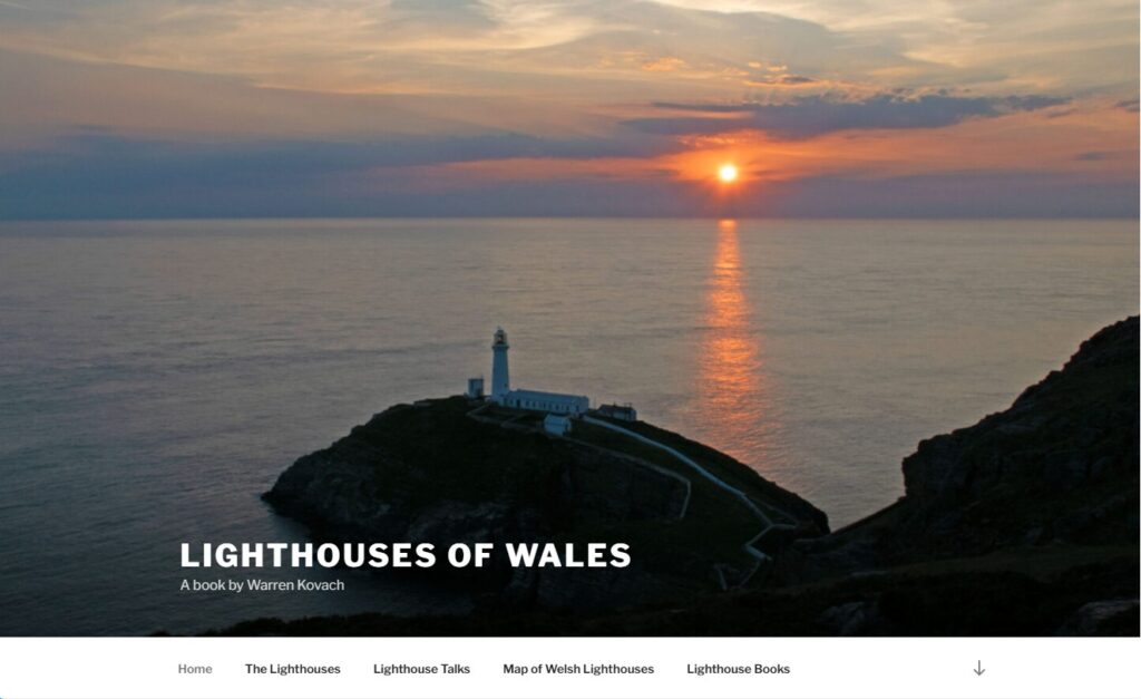 Lighthouses of Wales website