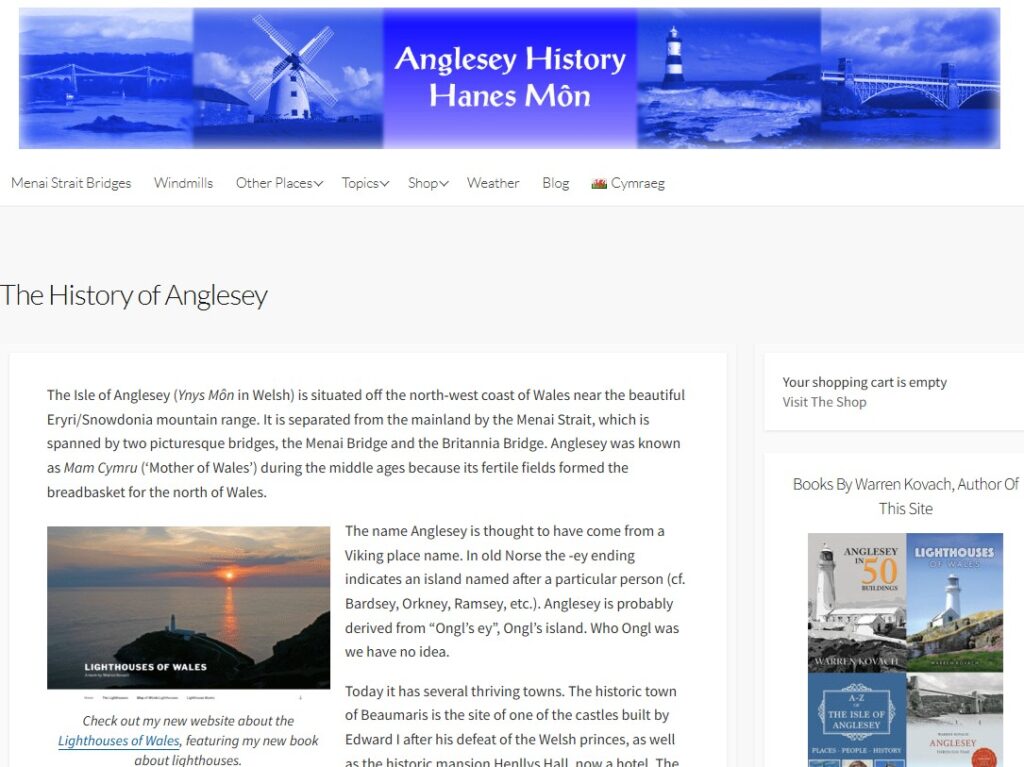 Anglesey History website